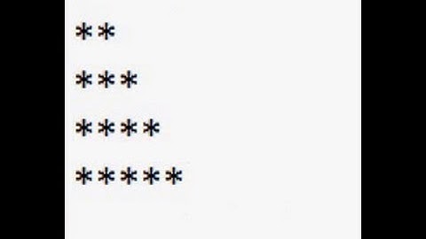 C Program To Display Half Pyramid Using * Example - 3