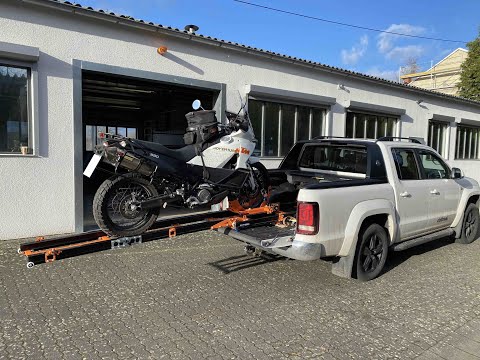 VW Amarok  motorcycle loading - chargement moto Neo-Dyne