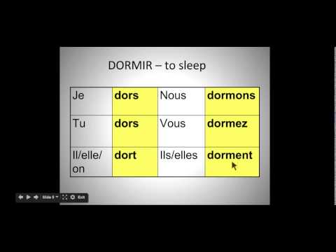 Dormir Conjugation Chart