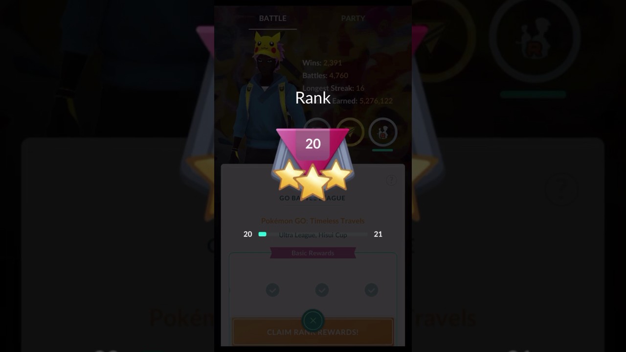 RANK 20 rewards!✨ GO Battle League!✨ 