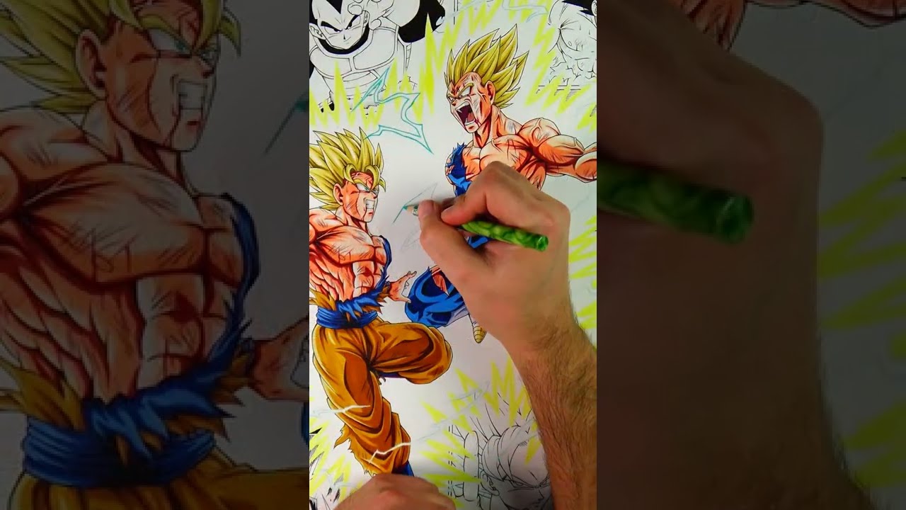 goku vs vegeta - Desenho de joaopower14 - Gartic