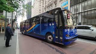 MTA Bus: 2022 Prevost X3-45 #1512 on the BM2 Departs 5 Av & E. 54 St