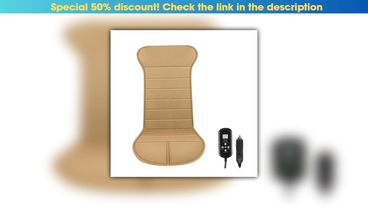 Editor’s Choice Always Safe Heated Car Seat Cover With Automatic Power Cut Off Heated Seats For Car