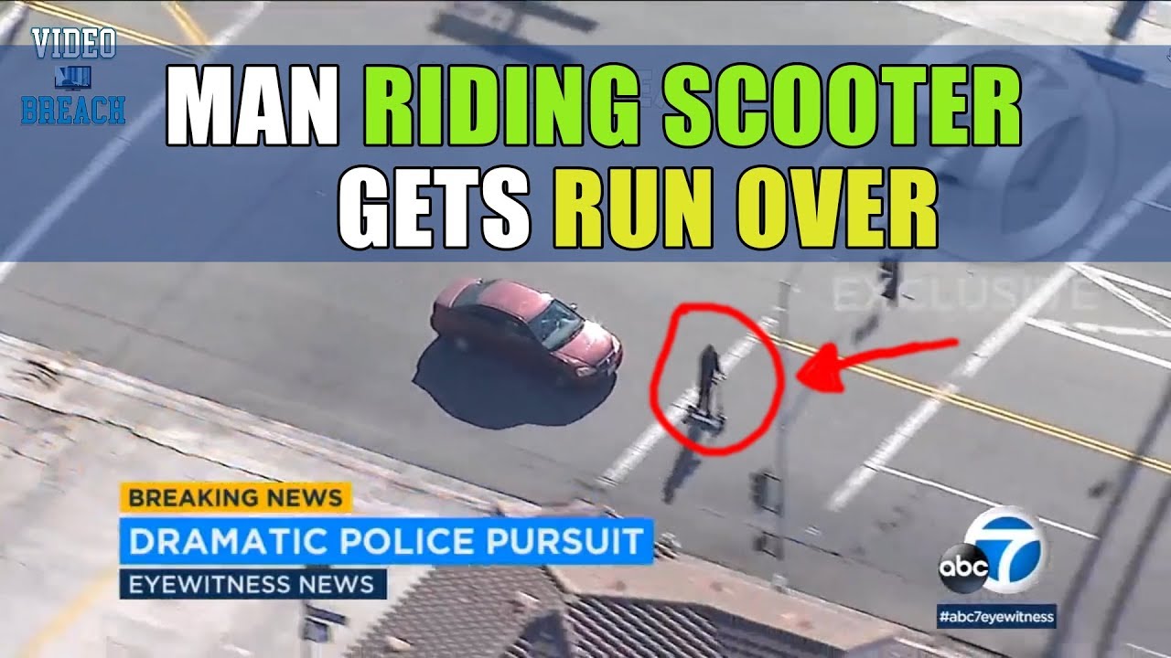 Man Riding Scooter Run Over During LA Police Chase - YouTube