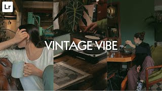 vintage vibe preset | Aesthetic Lightroom Preset Free DNG | Lightroom editing tutorial aesthetic