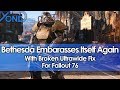 Bethesda Embarrasses Itself Again With Broken Ultrawide Fix for Fallout 76