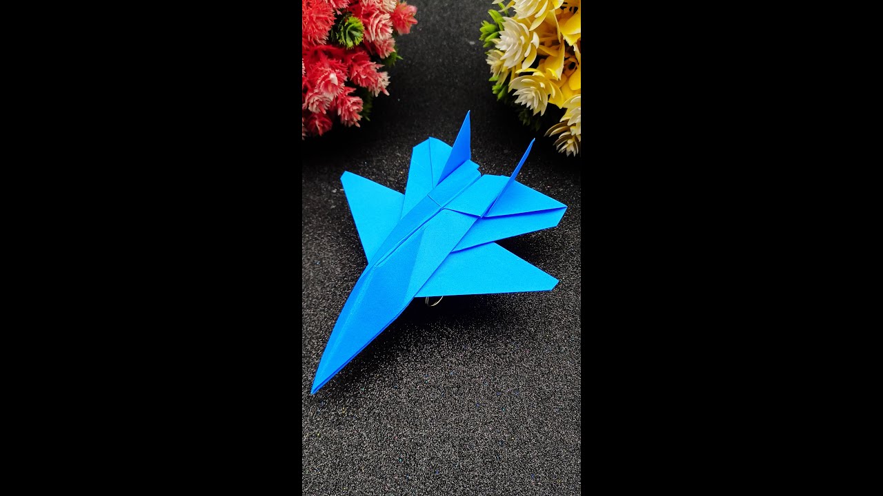 Origami Paper Jet Fighter Plane | How To Make Paper Airplane That Fly Far  | DIY School Project