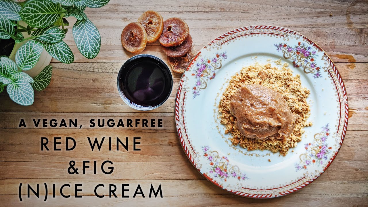 A Vegan, Sugarfree Red Wine & Fig (N)ice Cream (a Cornerhouse memory) | Magic Marinade | ASMR