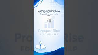 NISM Exam Prep: Price-Weighted Index Calculation 🧮 #nism #nismprep #nismexam #financeshorts