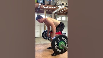 Pendlay row: 170lb x 5