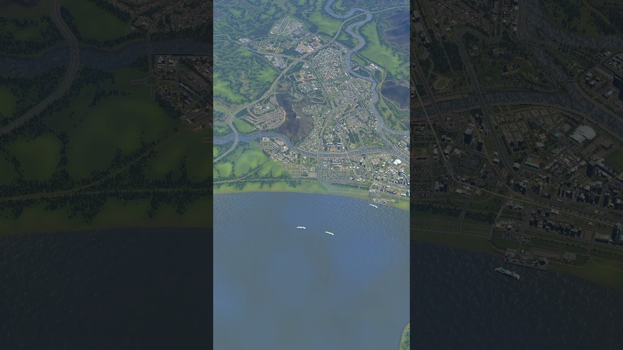 Vanilla City Time-lapse In Cities Skylines!