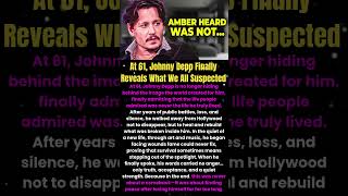 At 61, Johnny Depp Finally Reveals What We All Suspected #shorts