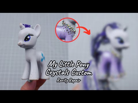 MLP Custom: Crystal Rarity - My Little Pony G4 OOAK Repair, Rehair
