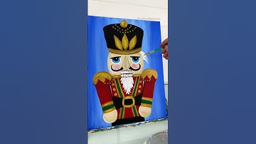 [clip] Painting nutcracker hair! 🎨#howto #painting #acrylicpainting #nutcracker #tutorials