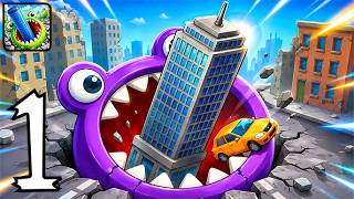 Hole.io Gameplay Walkthrough Part 01 Tips Tutorial Android And Ios