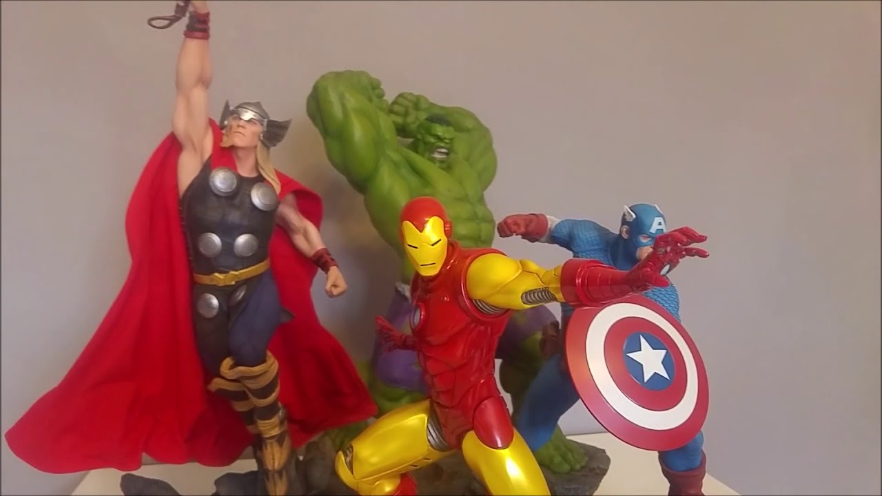 SIDESHOW AVENGERS ASSEMBLE COLLECTION (IRONMAN THOR HULK CAPTAIN AMERICA)