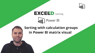 How to sort Power BI matrix created with calculation groups