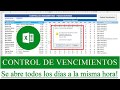 Excel Control de vencimientos con alertas automáticas (Macro + tarea programada)