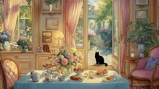 Warm Cottage Morning Ambience ☕ | Relaxing Vintage Music