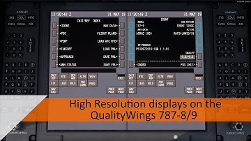 How to get HD displays on the QualityWings 787-8/9