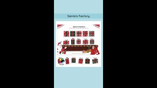 Santa's Factory Printable #chanafavors #holidayswithshorts