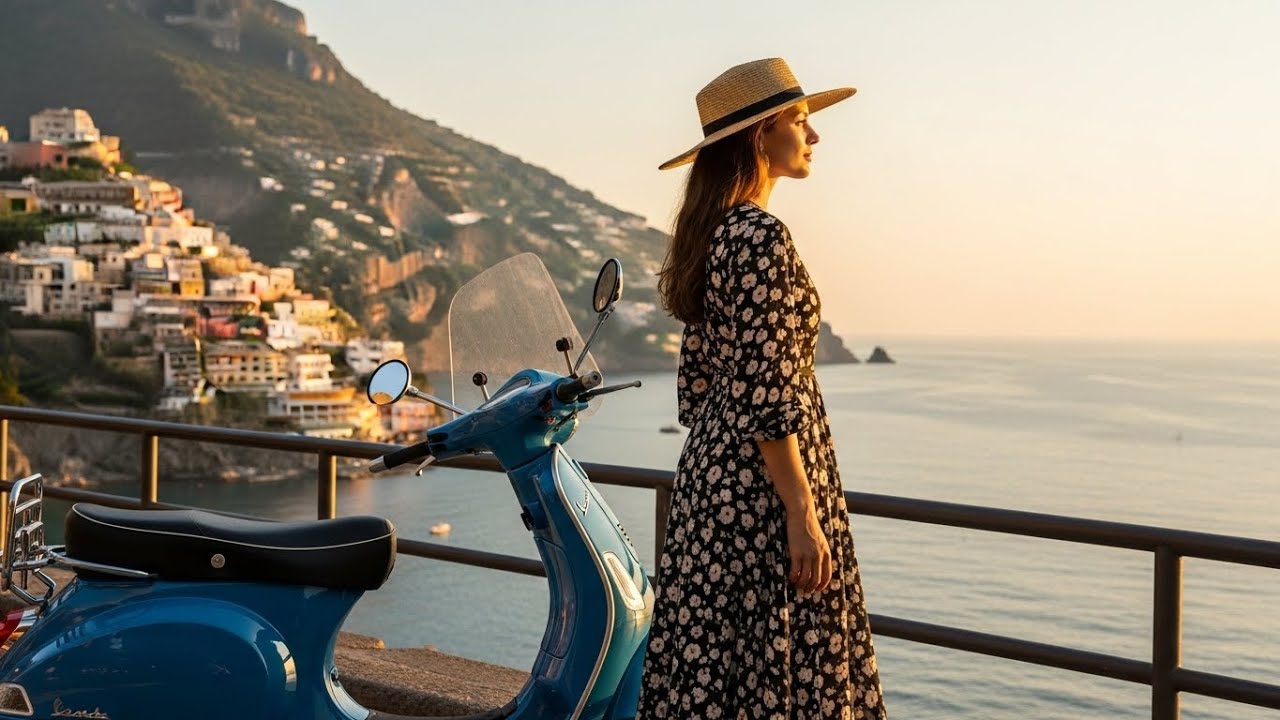 Italian Sunset Music 🎶 Soft Golden Mediterranean Evening Calm