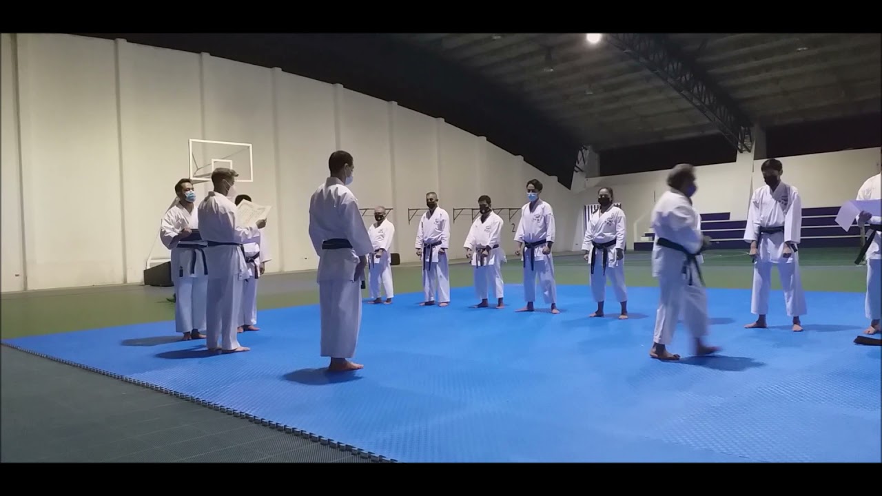 Ceremonia de entrega de grados Goju Ryu 03 de Diciembre 2021 grados shodan.