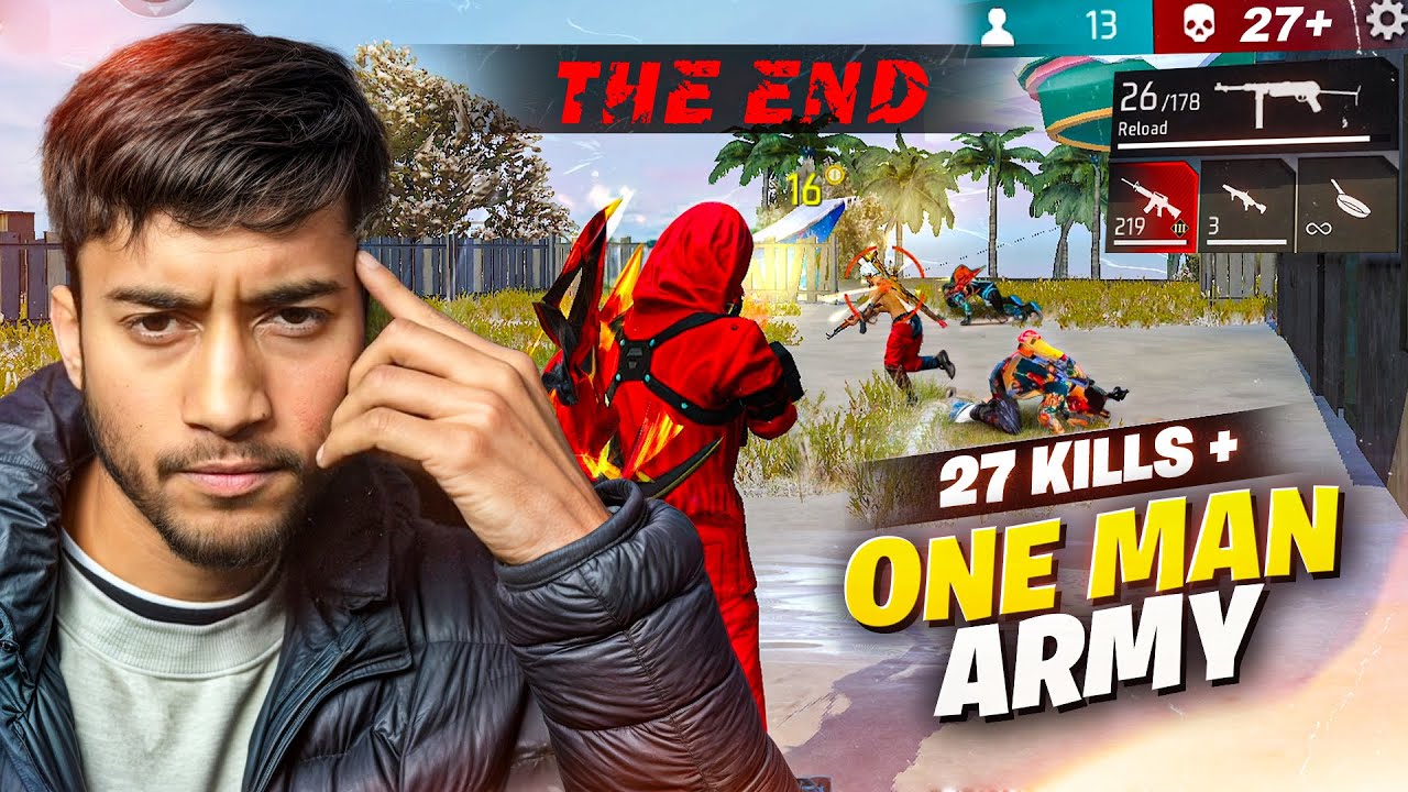 Unstoppable 27 Kills Solo Vs Squad Gameplay | Free Fire