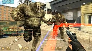 Counter Strike Source Zombie Horror Boss fight Online Gameplay on Escape map