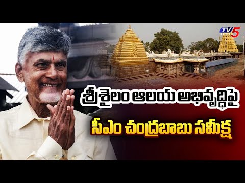 CM Chandrababu Naidu Review Meeting On Development Of Srisailam Temple | DY CM Pawan Kalyan | TV5 - TV5NEWS