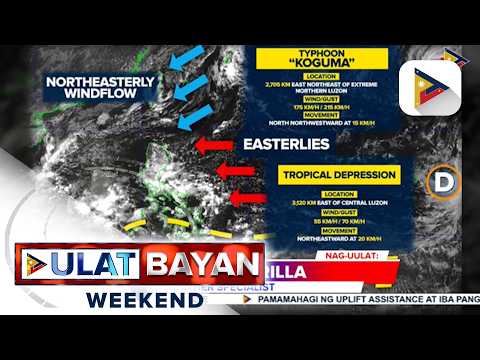 Ulat panahon mula kay PAGASA weather specialist Charmagne Varilla