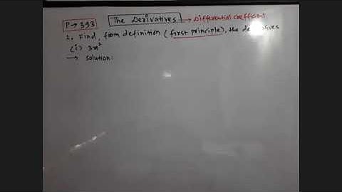Derivatives for class 11 / part 2 / By Debraj Kamati