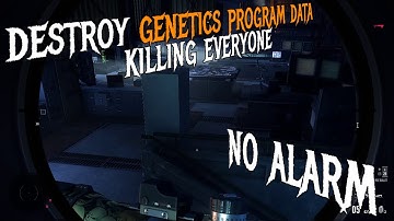 sniper ghost warrior contracts destroy genetics program data no alarm killing everyone - contract