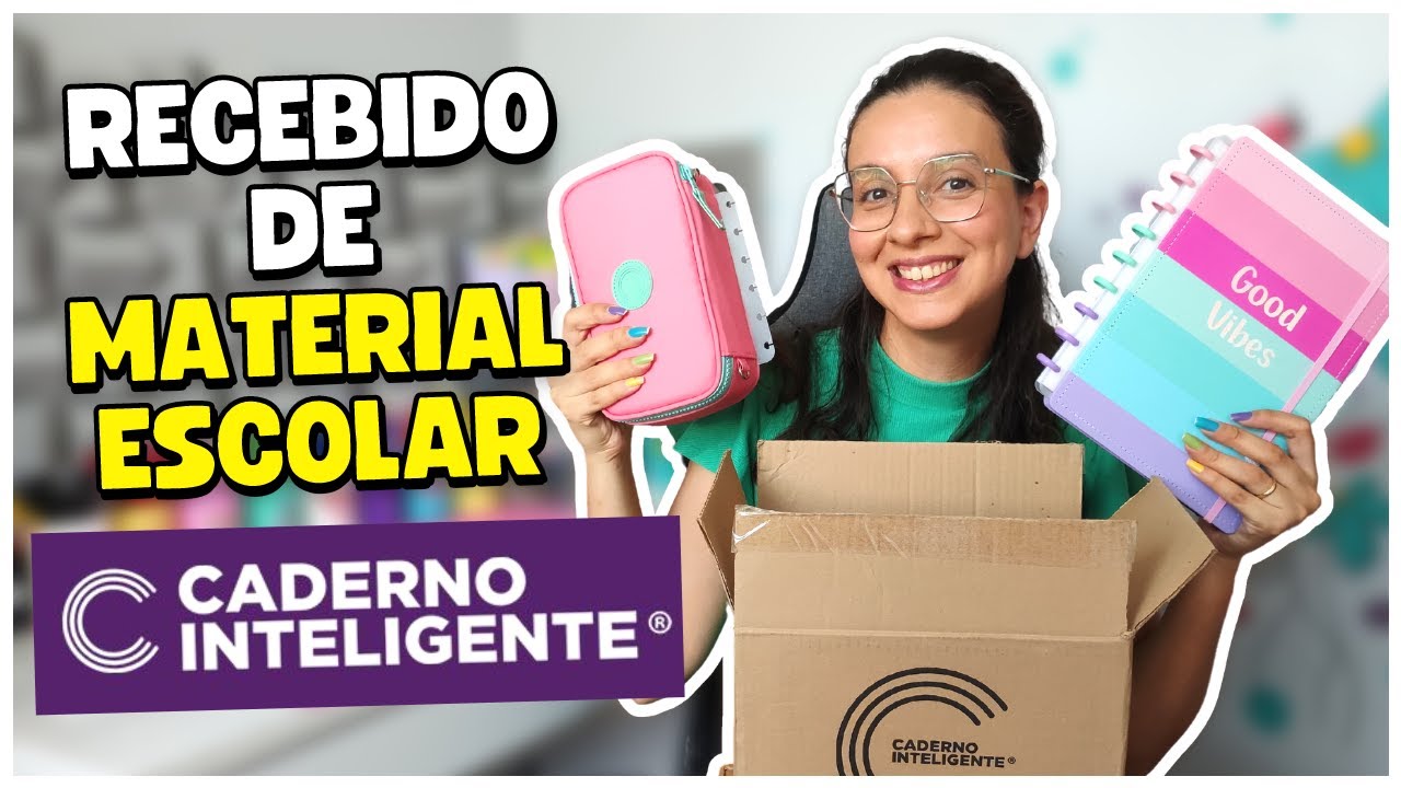 Recebi uma Caixa de Material Escolar do Caderno Inteligente !!