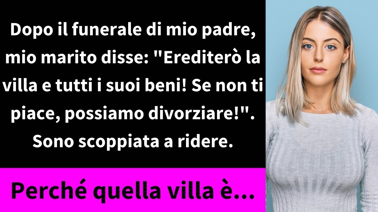 Mio marito non ha aspettato nemmeno un giorno dopo il funerale di mio padre per dirmi: “Da oggi viviamo con i miei genitori. Se sei contraria, divorziamo.” Era già tutto organizzato: i suoi...