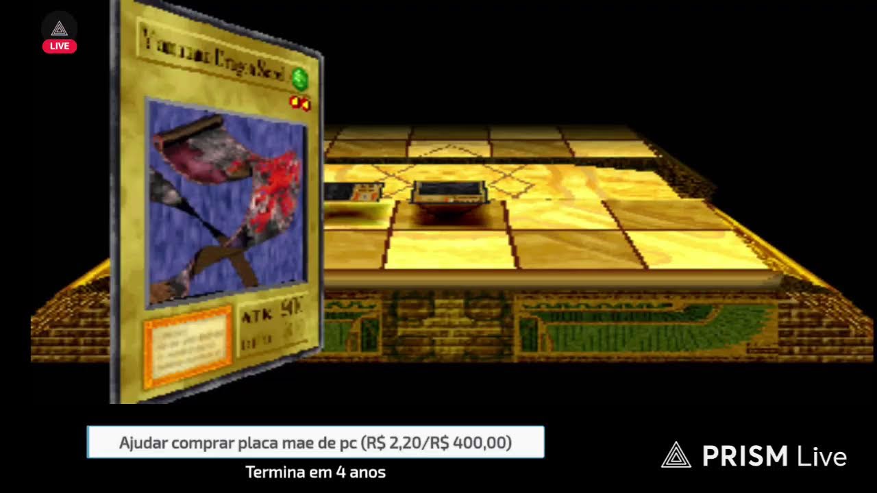 Live de yu gi oh forbidden memories original 15 drops até zerar hora do duelo !!