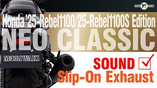 25- Rebel1100 Slip-On Exhaust NEO CLASSIC - YouTube