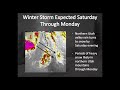 Winter Storm Briefing