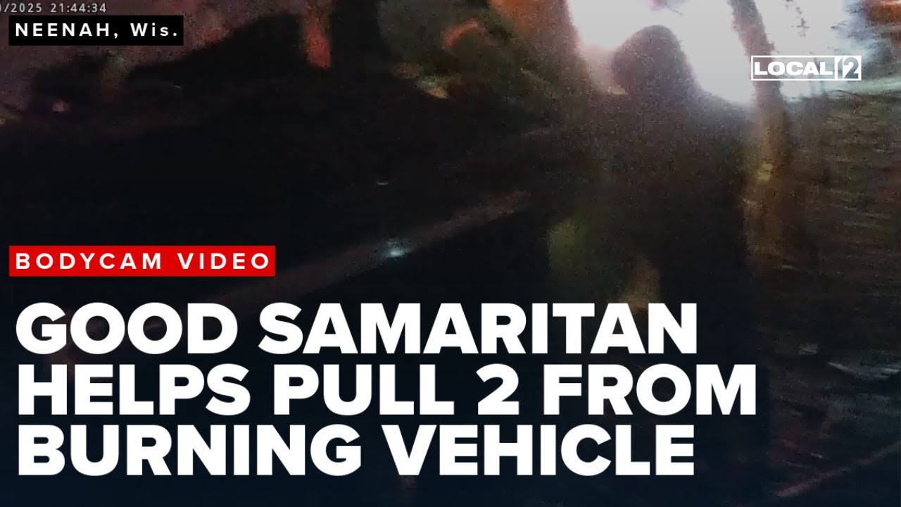 Bodycam video from fiery crash rescue shows good Samaritan helping ...