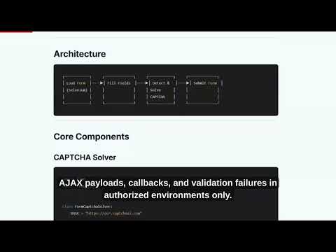 Automated Form Submission with CAPTCHA Handling