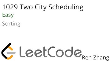 Leetcode 1029 Two City Scheduling