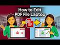How to Edit PDF File in Laptop