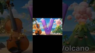 🍎 A for Apple 🐜 A for Ant (P6)( U-W) | ABC Phonics for Kids 🎵 #shorts #nurseryrhymes #kidssongs