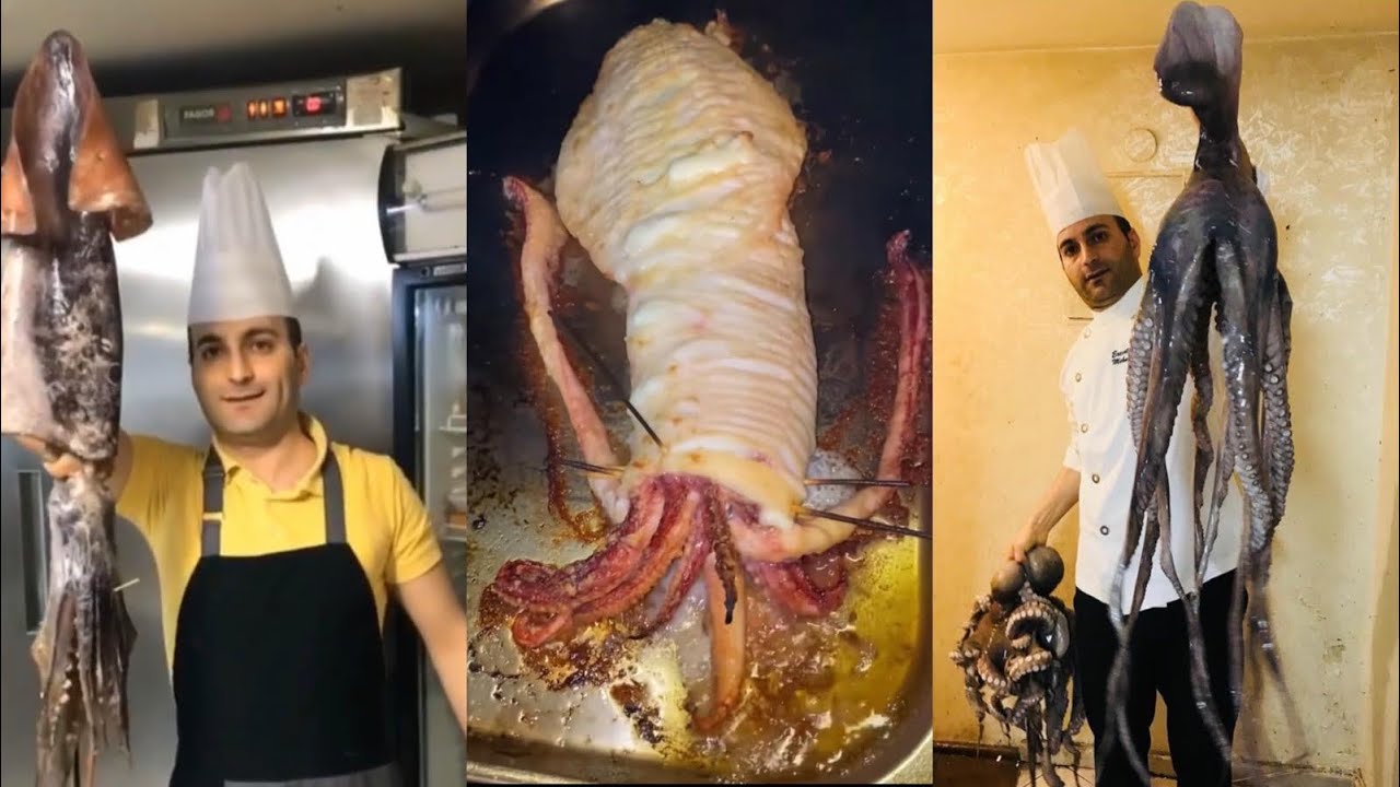 Tüm teknikleriyle kalamar yapımı-Calamari making technique CHEF MEHMET GEZEN