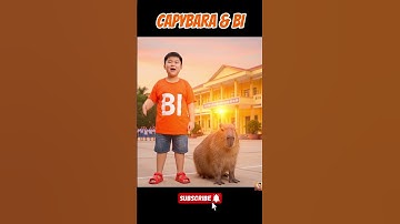 👉 Capybara đi học cùng Bi – Lời cảm ơn dễ thương 🧡 | #shorts #capybara #trending #gotoschool