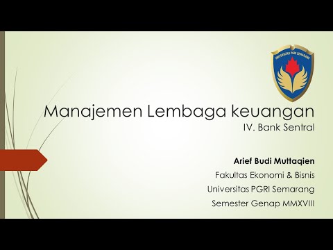 Manajemen Lembaga Keuangan - Bank Sentral