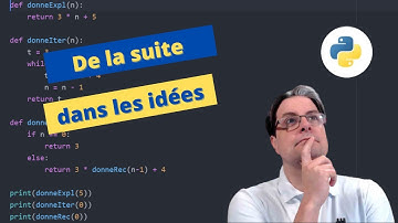 Algorithme et mathématiques : Généralités sur les suites