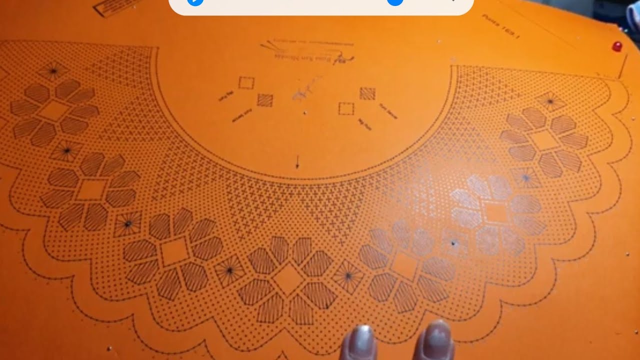 ABANICO DE FLORES 1 contar bolillos e inicio labor