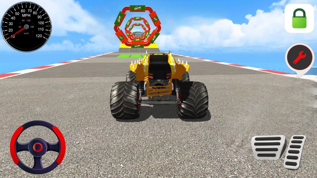 Monster Truck Impossible Legends And Awesome Ramp Stunts Unlimited Racing - Android Gameplay 