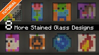8 More Stained Glass Designs for Minecraft